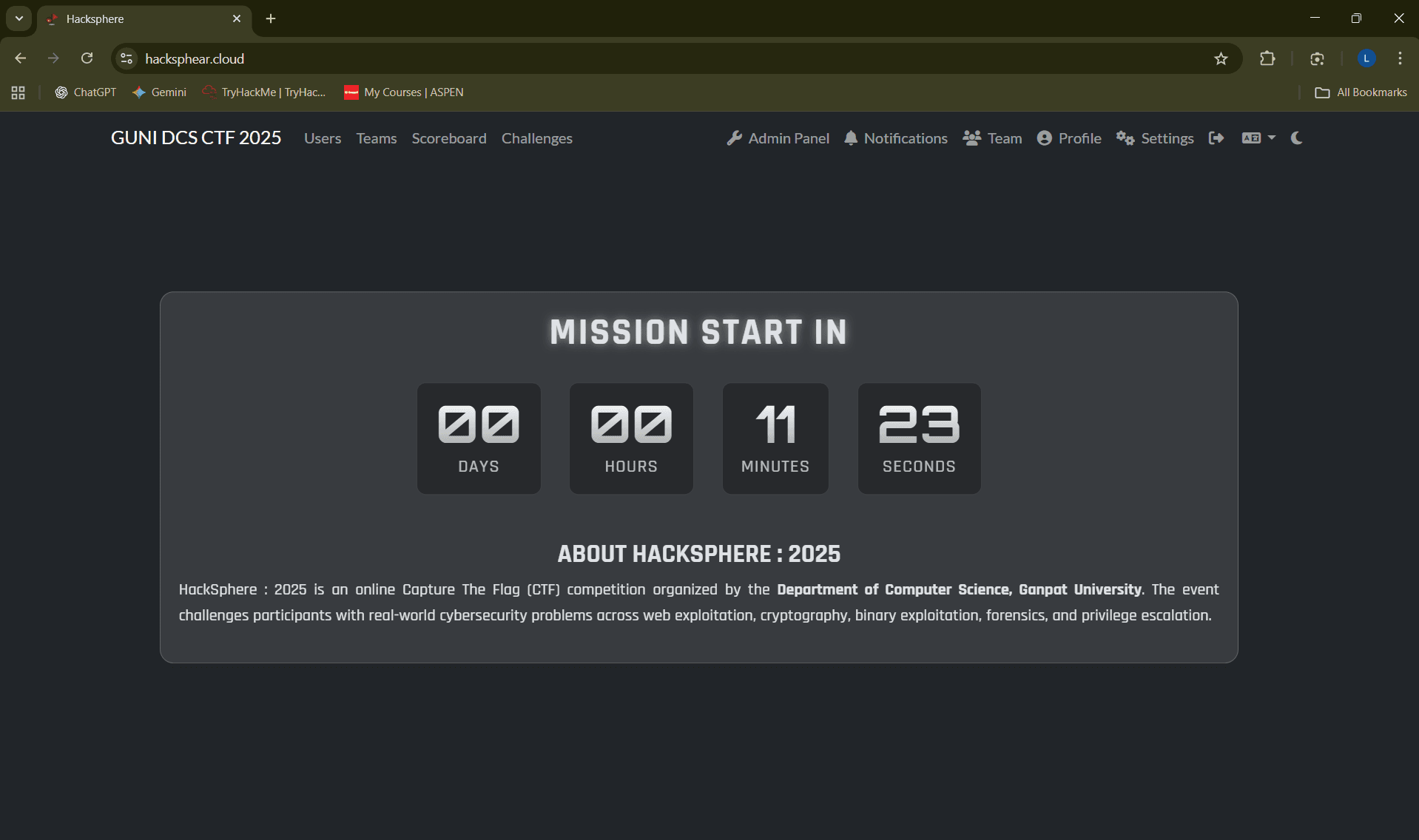 HackSphere 2025 – Advanced Cybersecurity CTF - 1