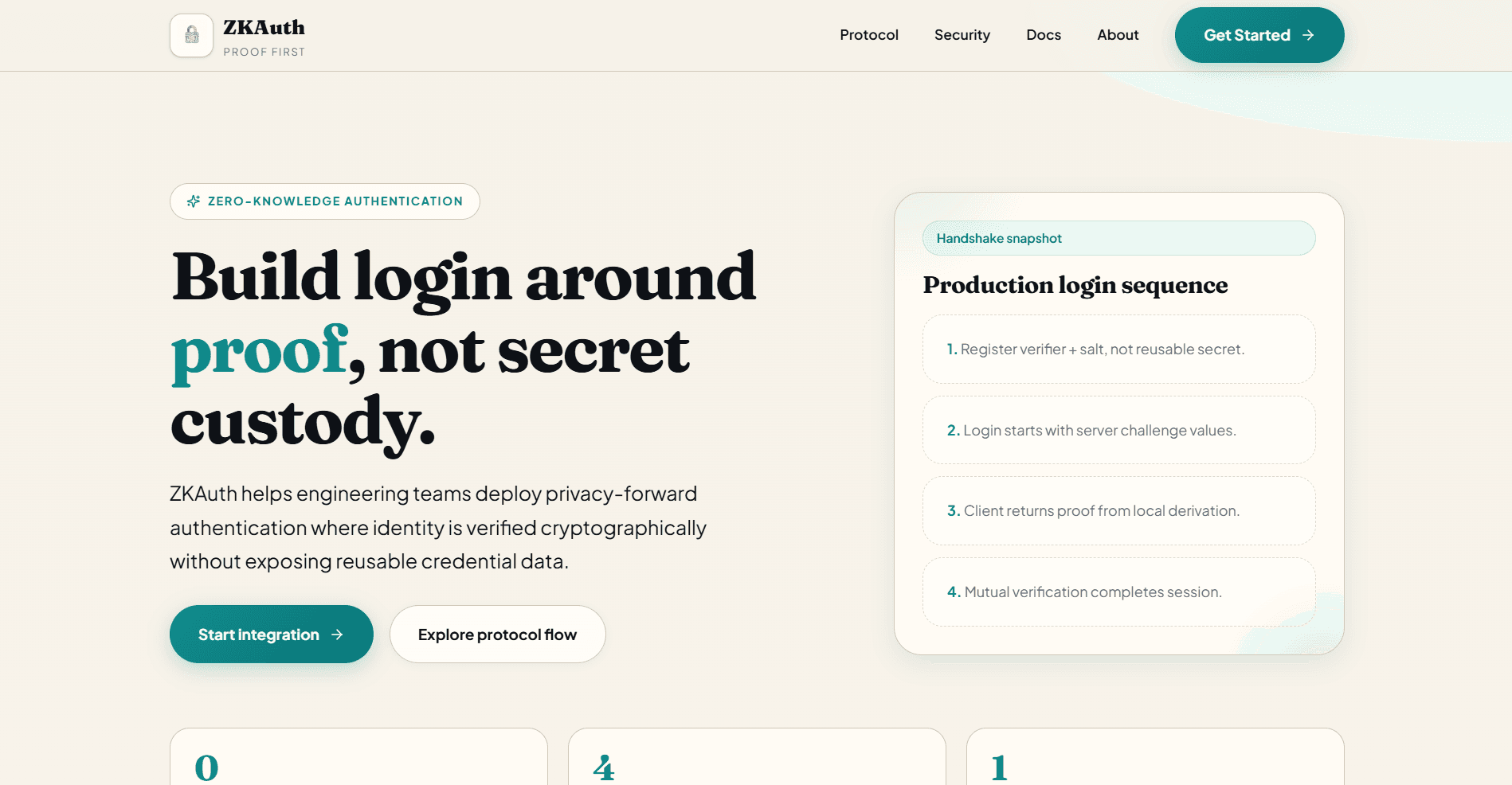 ZKAuth - Zero-Knowledge Authentication System - 1